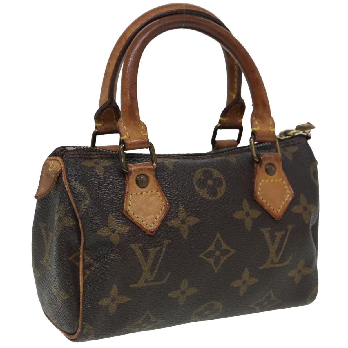 LOUIS VUITTON Monogram Mini Speedy Hand Bag M41534 LV fm3593