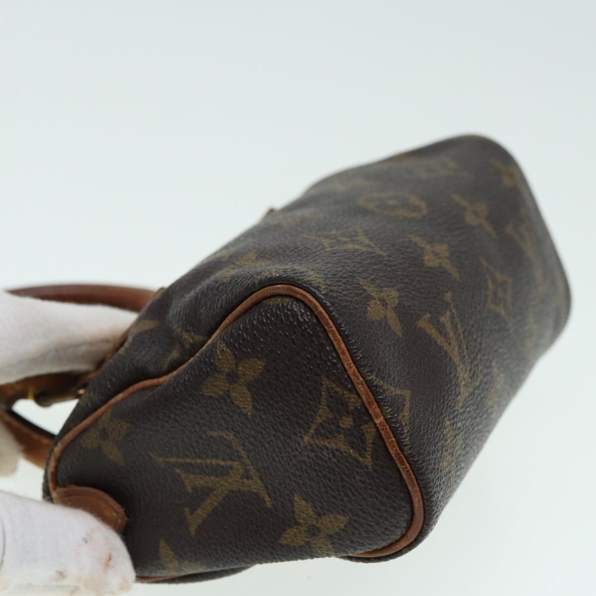 LOUIS VUITTON Monogram Mini Speedy Hand Bag M41534 LV fm3593