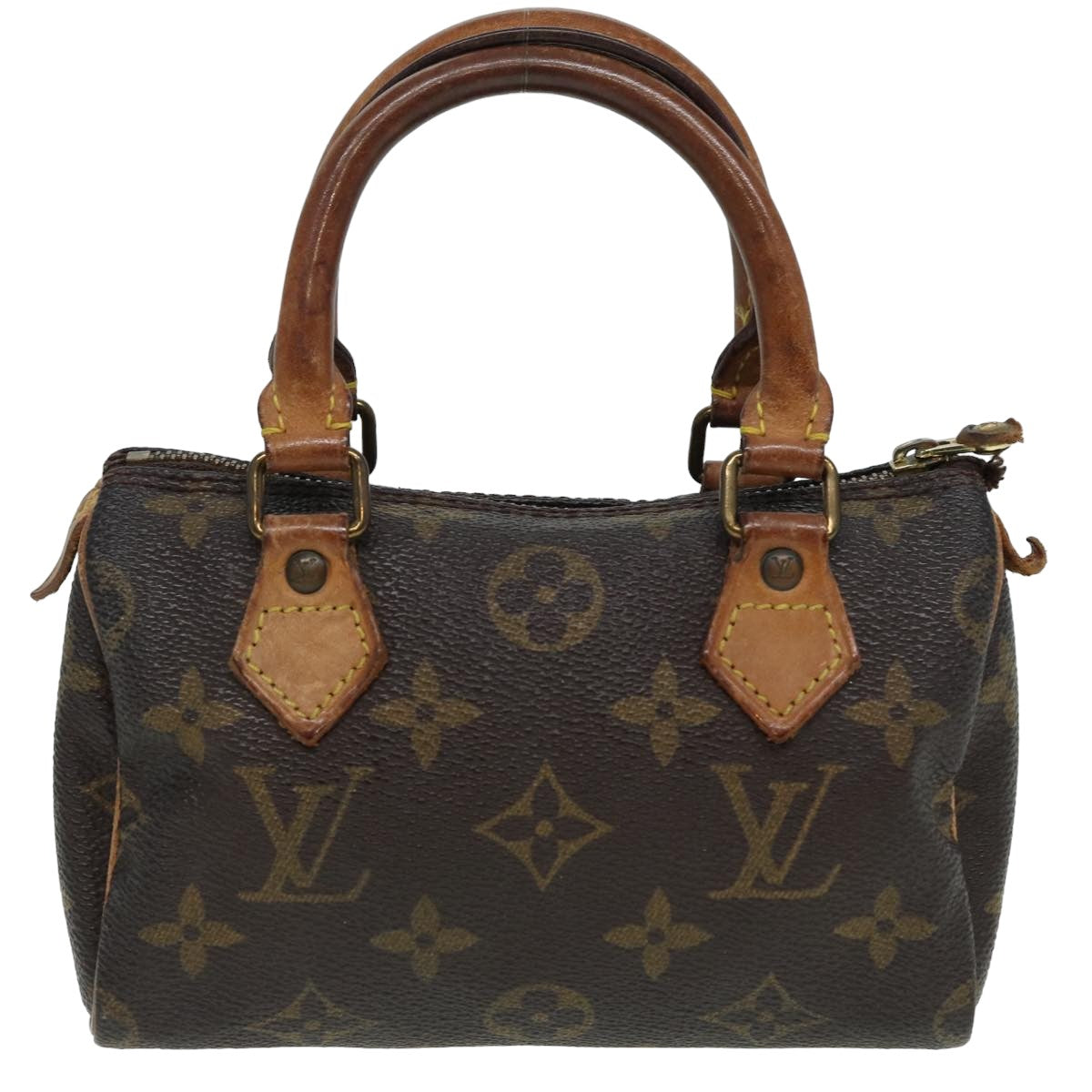 LOUIS VUITTON Monogram Mini Speedy Hand Bag M41534 LV fm3593