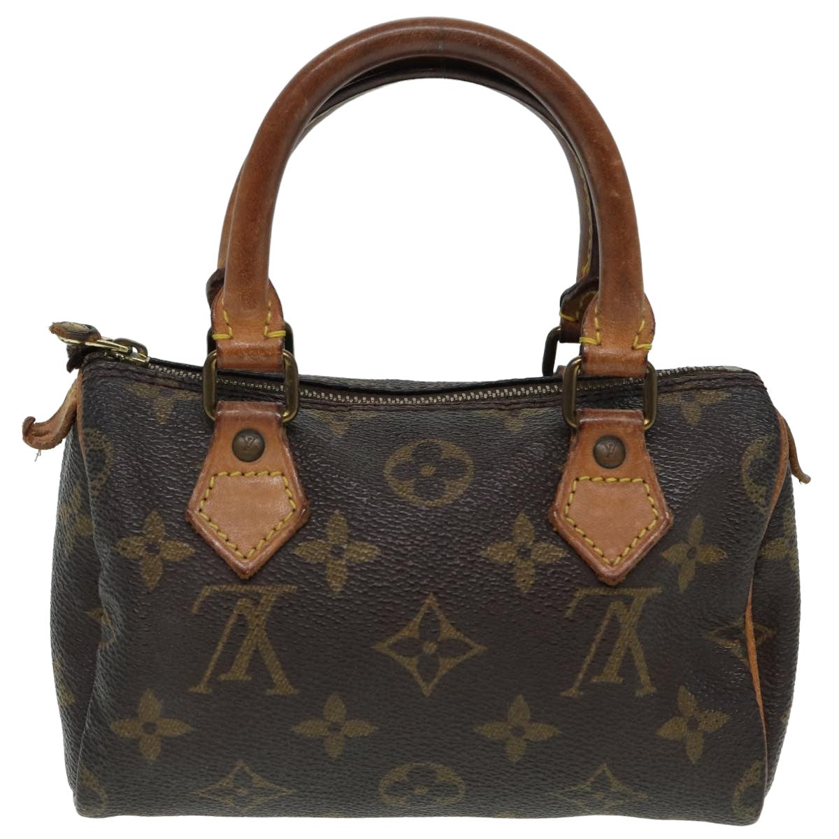 LOUIS VUITTON Monogram Mini Speedy Hand Bag M41534 LV fm3593