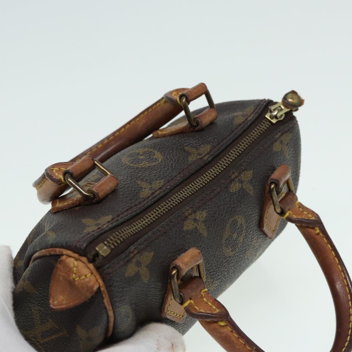 LOUIS VUITTON Monogram Mini Speedy Hand Bag M41534 LV fm3593