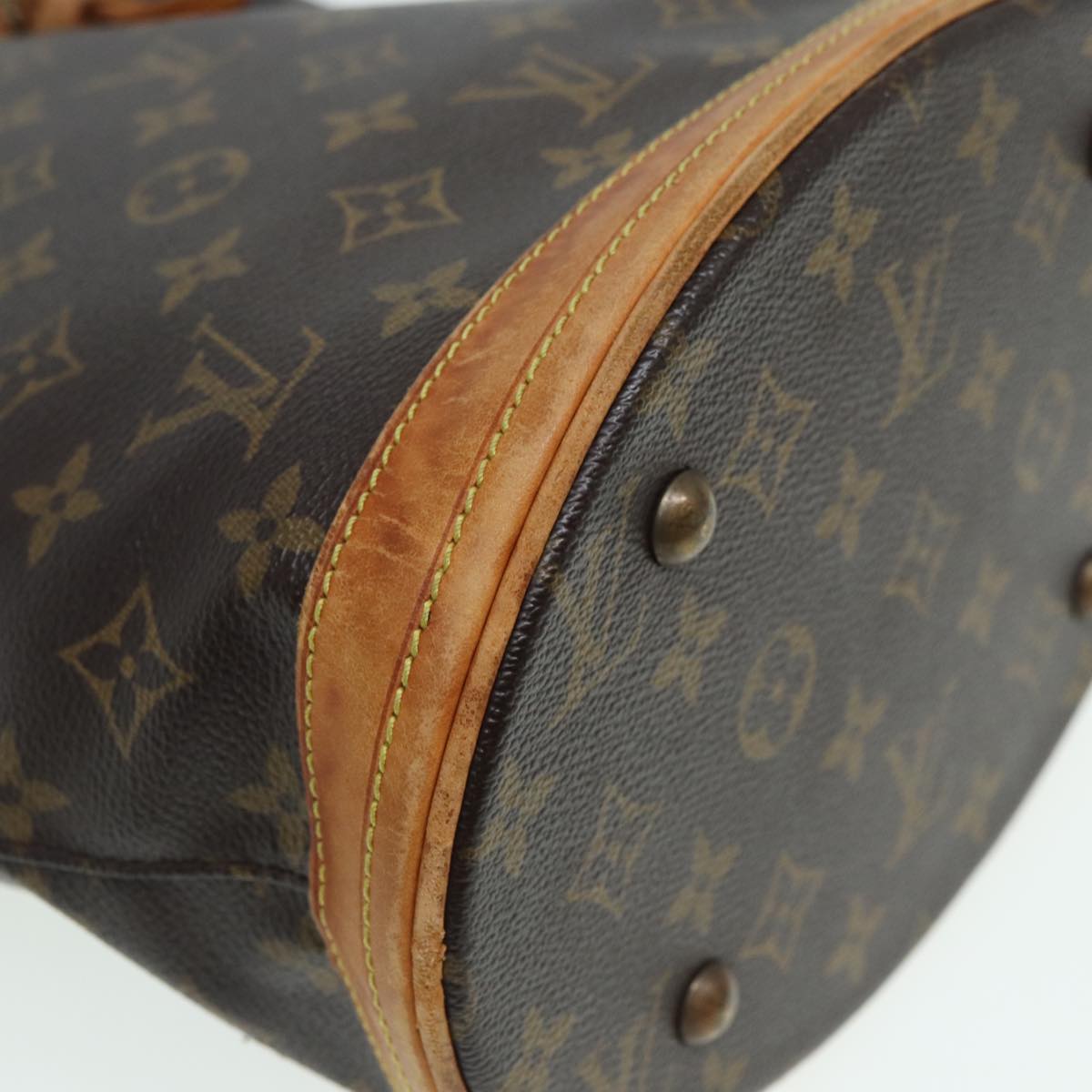 LOUIS VUITTON Monogram Bucket PM Shoulder Bag M42238 LV fm3598