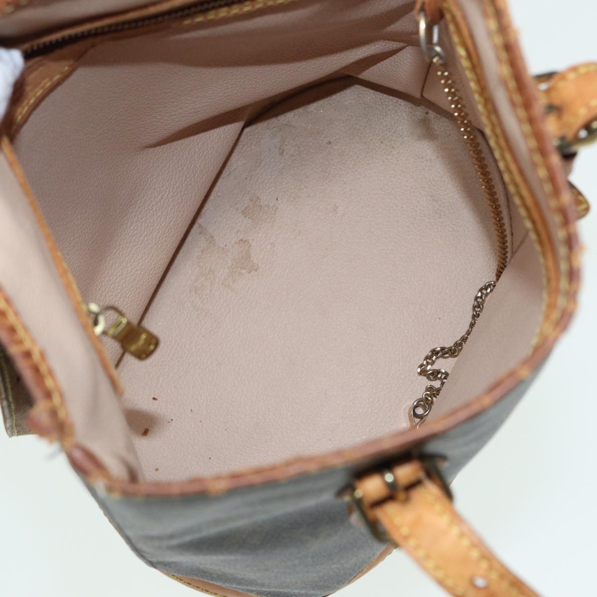 LOUIS VUITTON Monogram Bucket PM Shoulder Bag M42238 LV fm3598