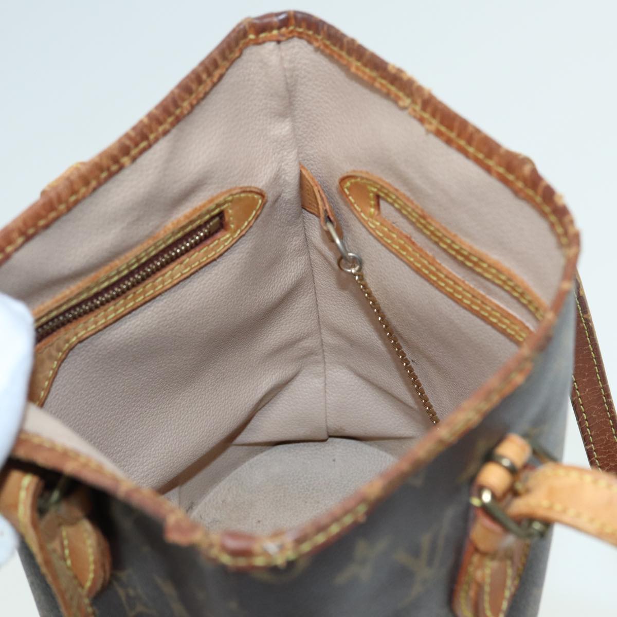 LOUIS VUITTON Monogram Bucket PM Shoulder Bag M42238 LV fm3598