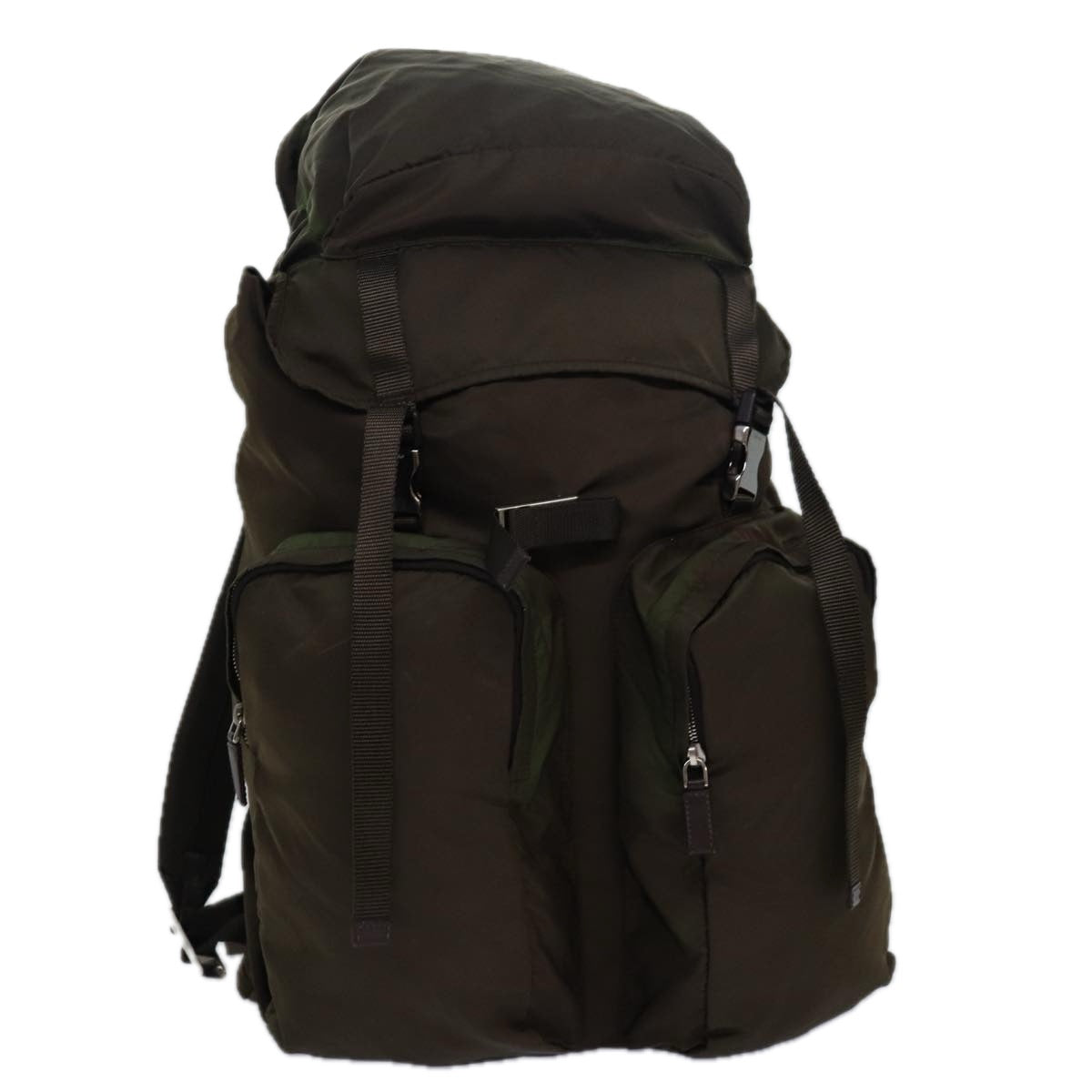 Luxury Prada Backpack Nylon Khaki  fm3621