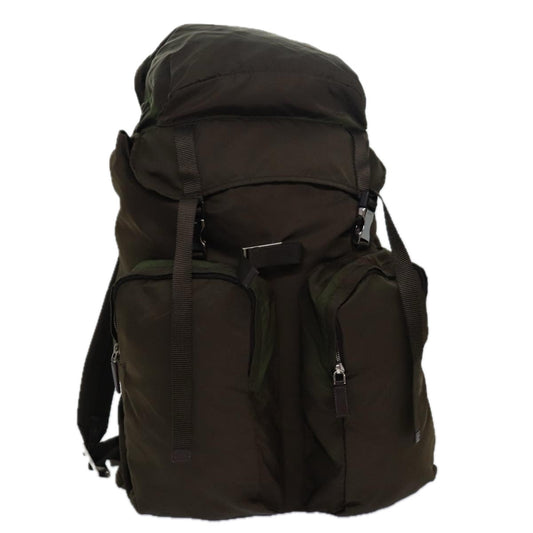 Luxury Prada Backpack Nylon Khaki  fm3621