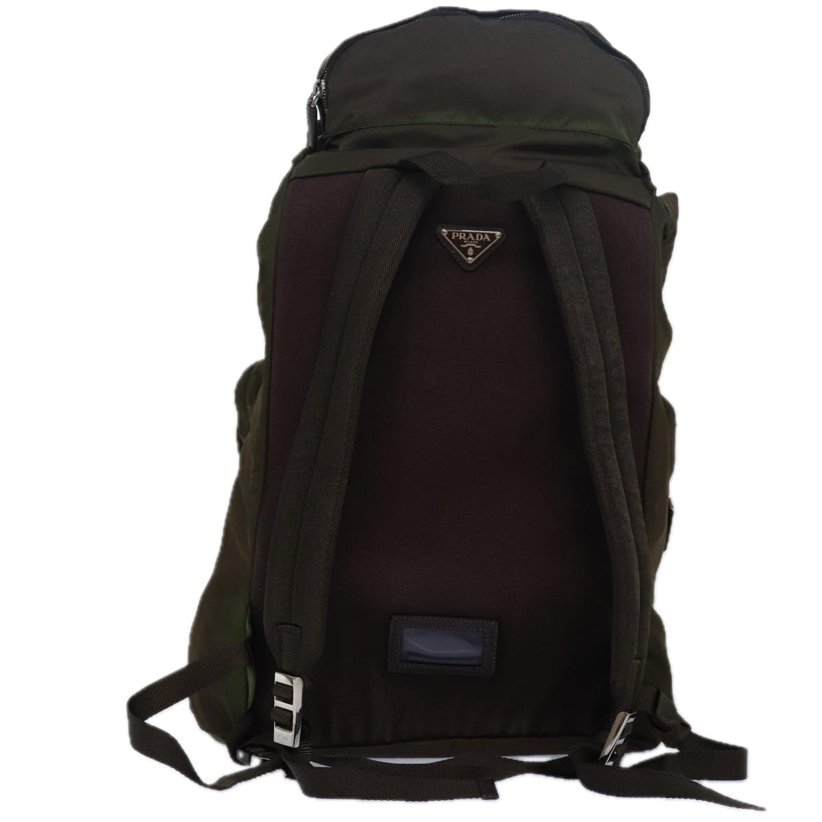 Luxury Prada Backpack Nylon Khaki  fm3621