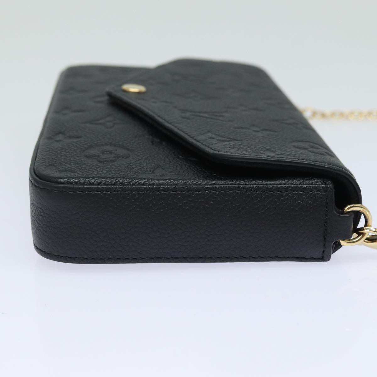 LOUIS VUITTON Empreinte Pochette Felice Chain Wallet Black M64064 fm3634S