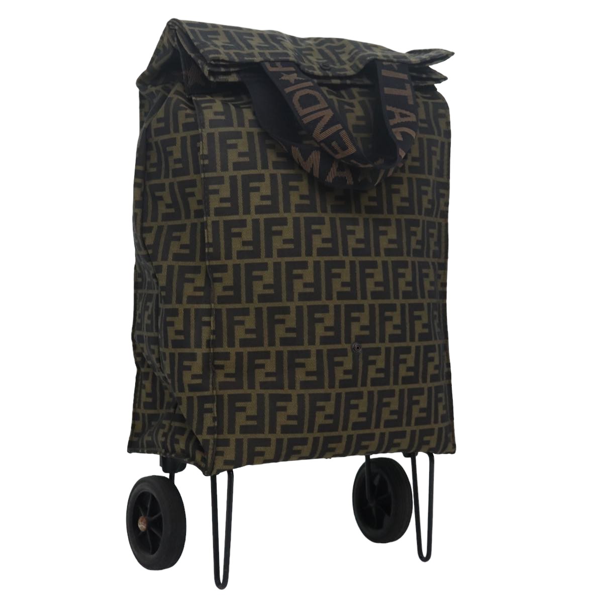 Luxury Fendi Zucca Canvas Caddie bag Brownfm3635