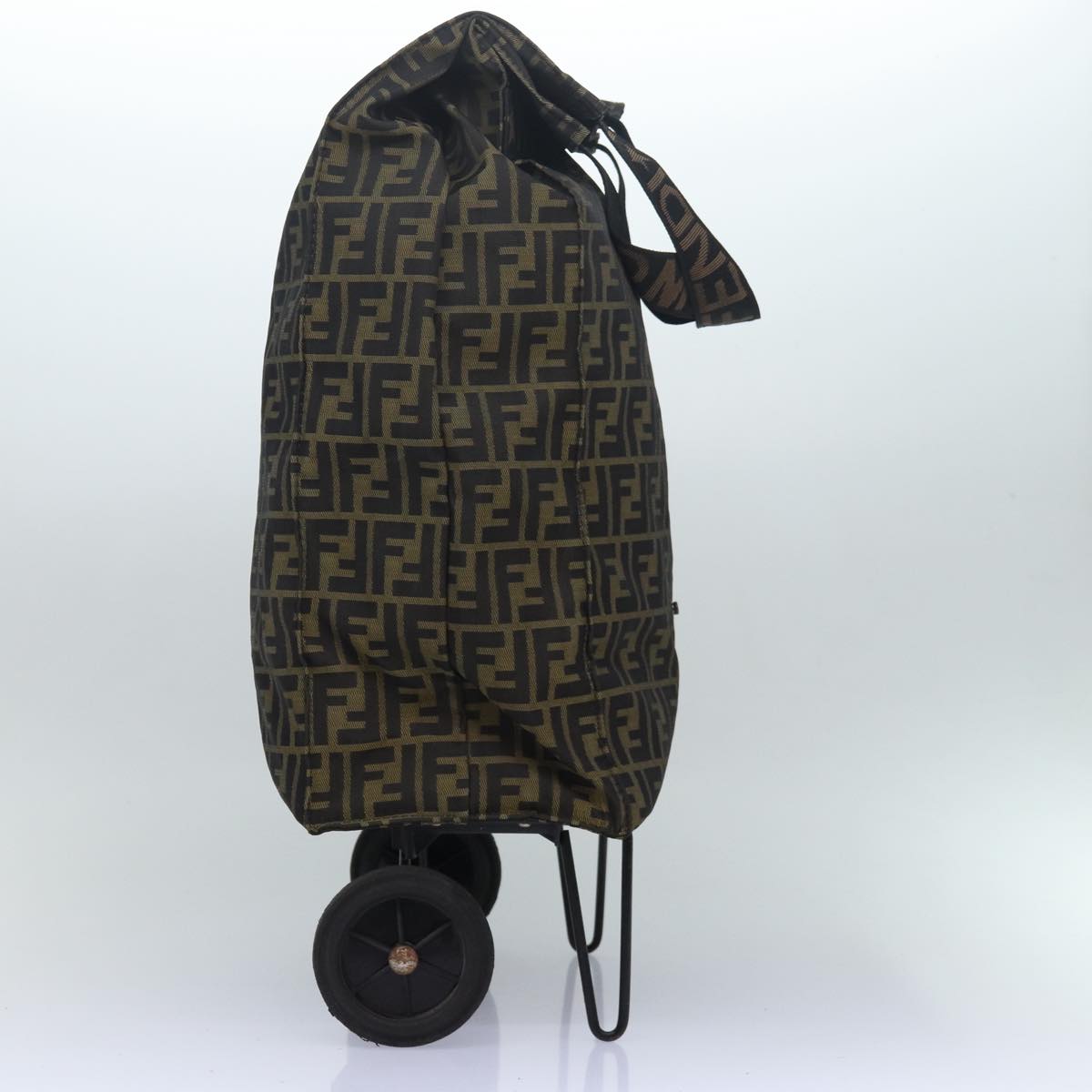 Luxury Fendi Zucca Canvas Caddie bag Brownfm3635