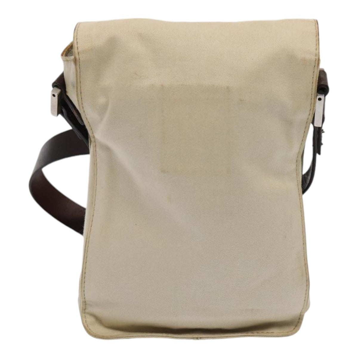 Luxury Fendi Canvas Shoulder Bag Beigefm3657