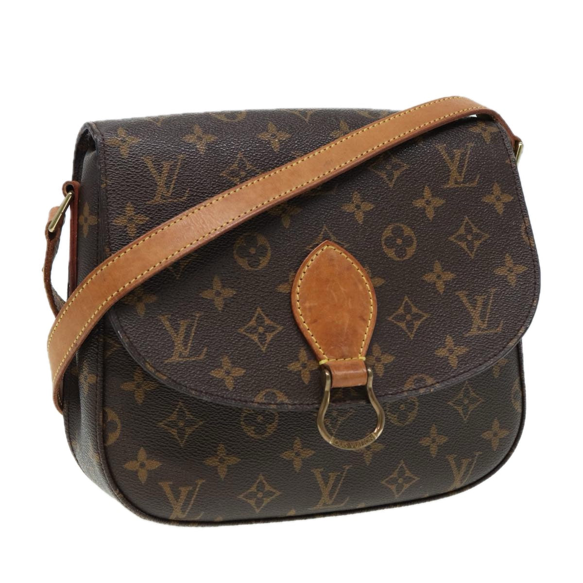 LOUIS VUITTON Monogram Saint Cloud GM Shoulder Bag M51242 LV fm3696