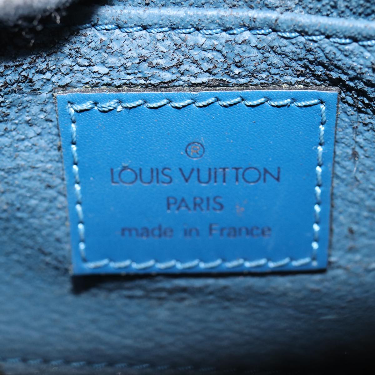 LOUIS VUITTON Epi Dauphine PM Pouch Blue M48445 LV fm3723