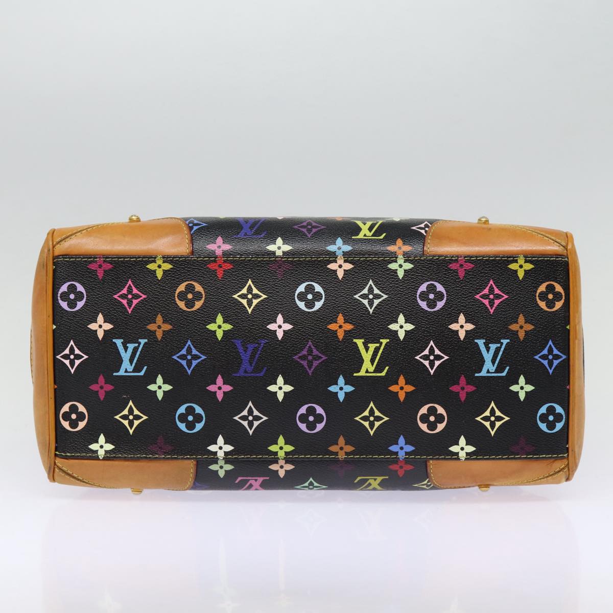 LOUIS VUITTON Monogram Multicolor Claudia Hand Bag Black M40194 LV fm3735