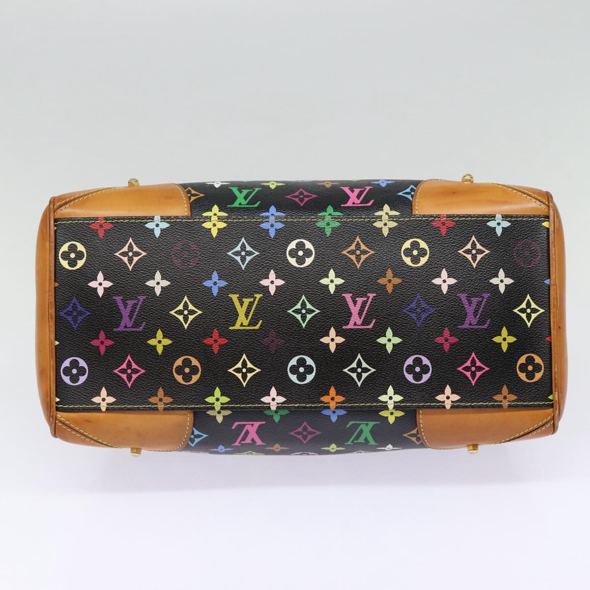 LOUIS VUITTON Monogram Multicolor Claudia Hand Bag Black M40194 LV fm3736