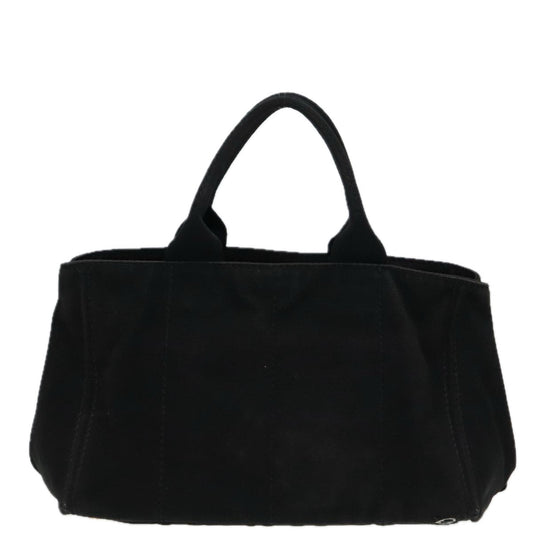 Luxury Prada Canapa MM Hand Bag Canvas Gold Black  fm3805