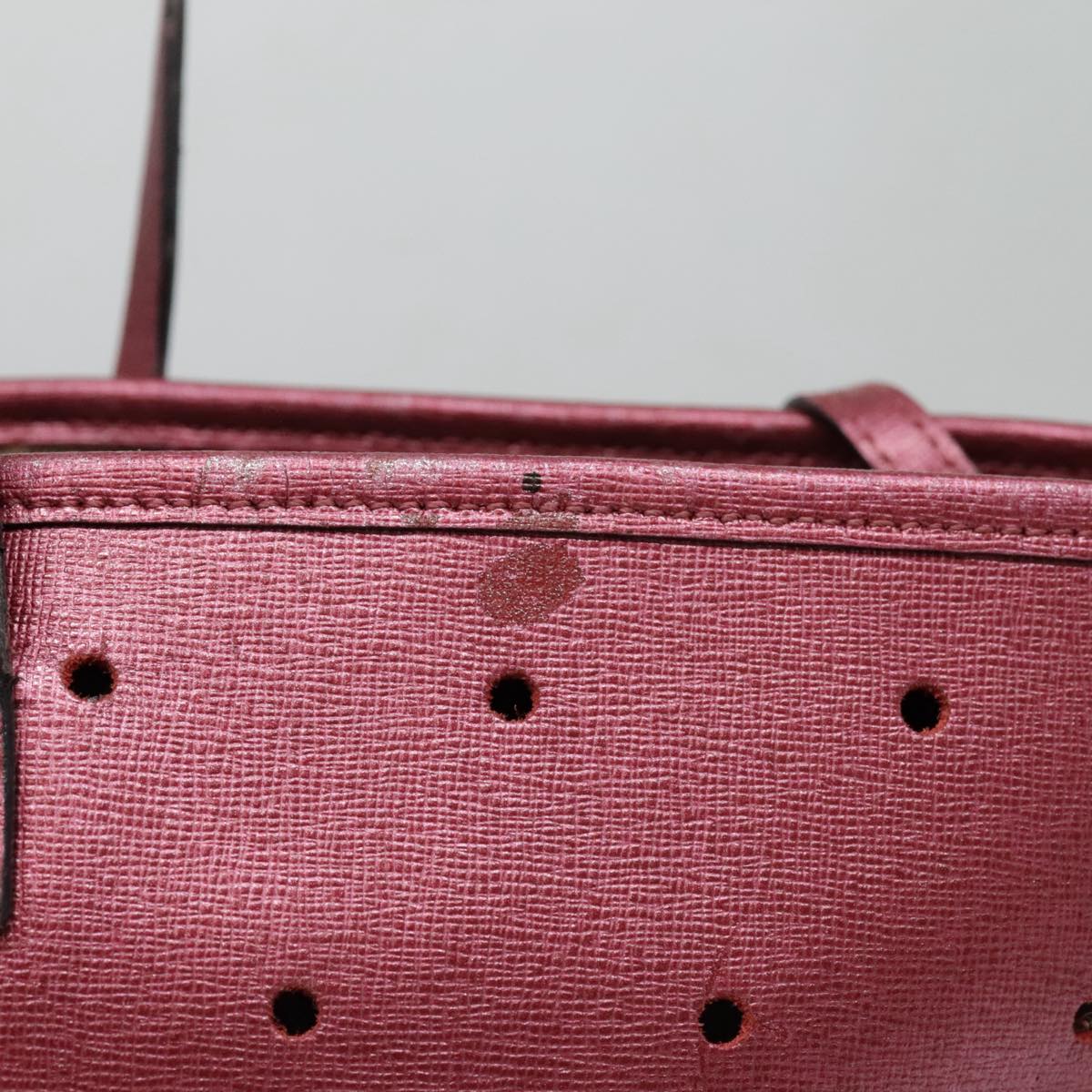 Luxury Fendi Tote Bag Leather Pink Goldfm3867