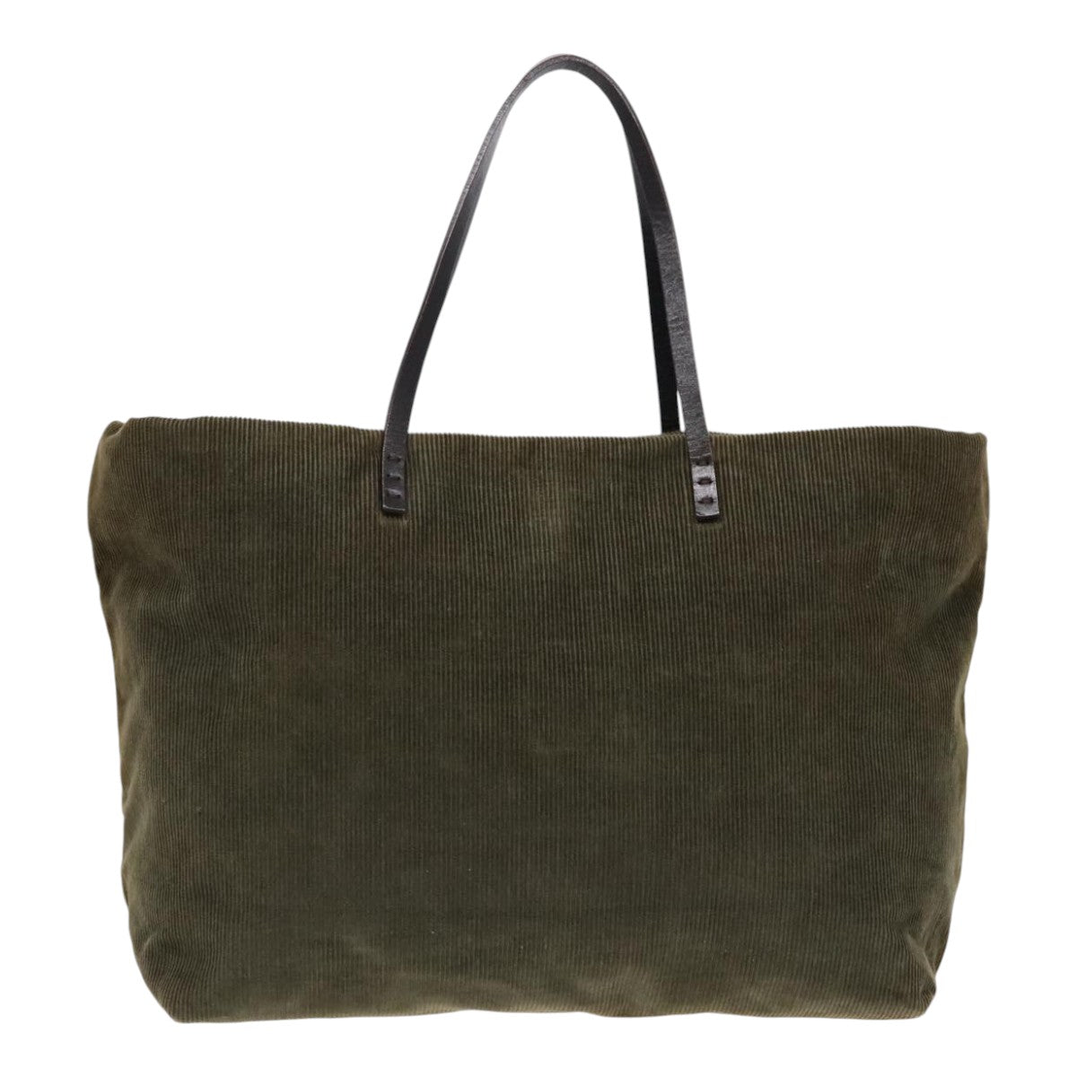 Luxury Fendi Tote Bag Corduroy Khakifm3899