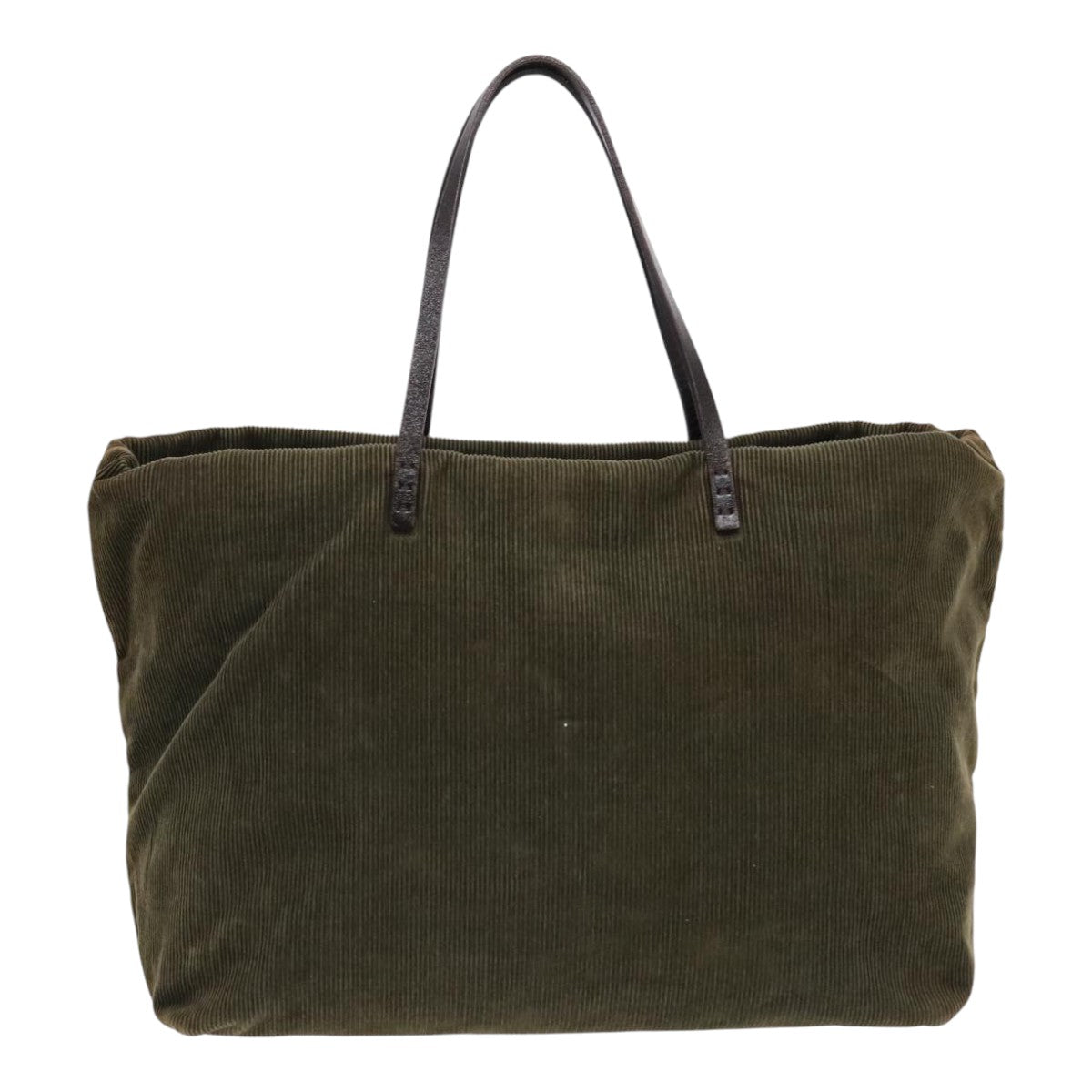 Luxury Fendi Tote Bag Corduroy Khakifm3899