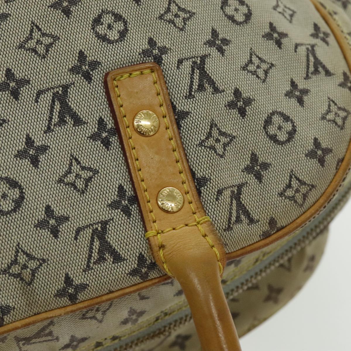 LOUIS VUITTON Monogram Mini Marie Hand Bag Blue M92003 LV fm3957