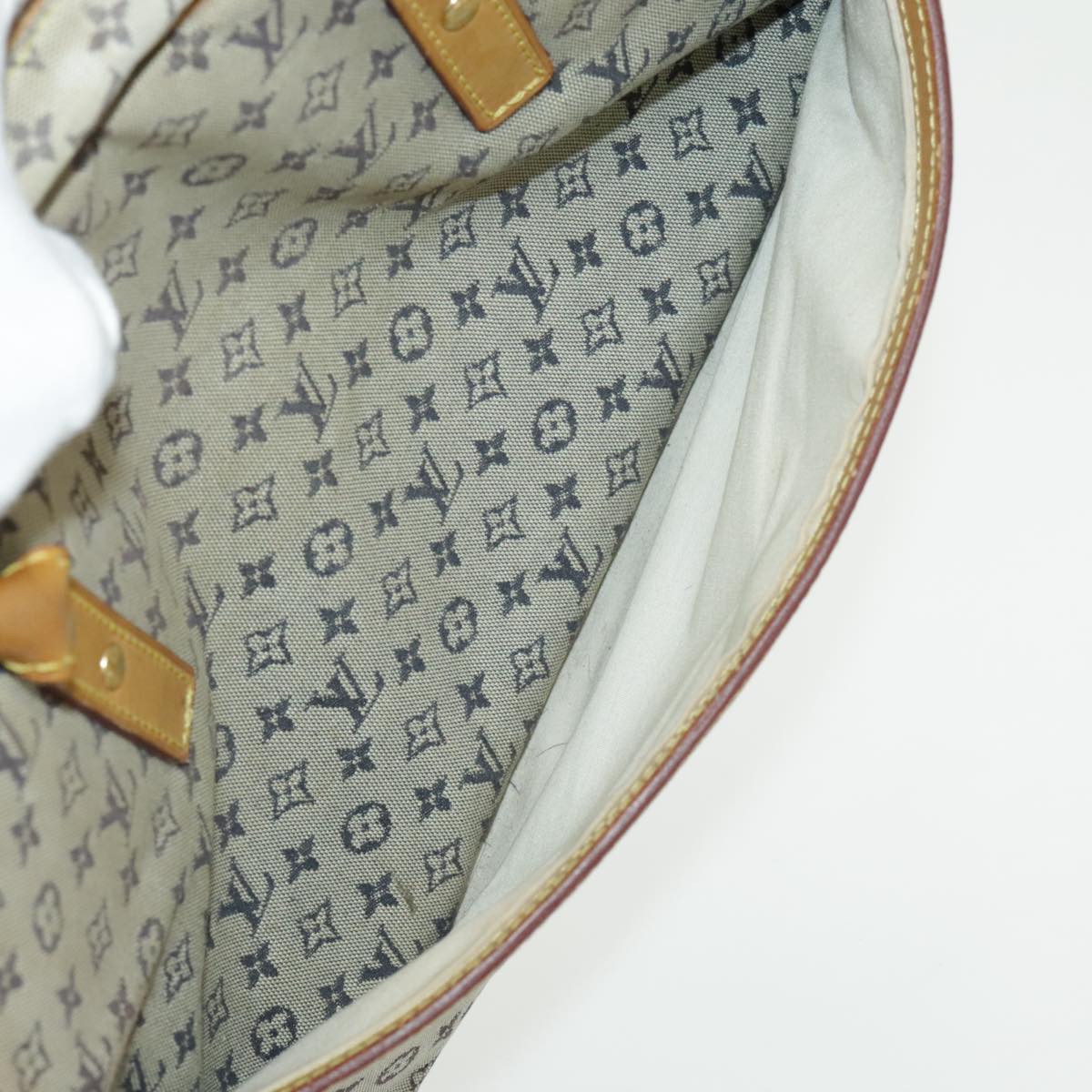 LOUIS VUITTON Monogram Mini Marie Hand Bag Blue M92003 LV fm3957