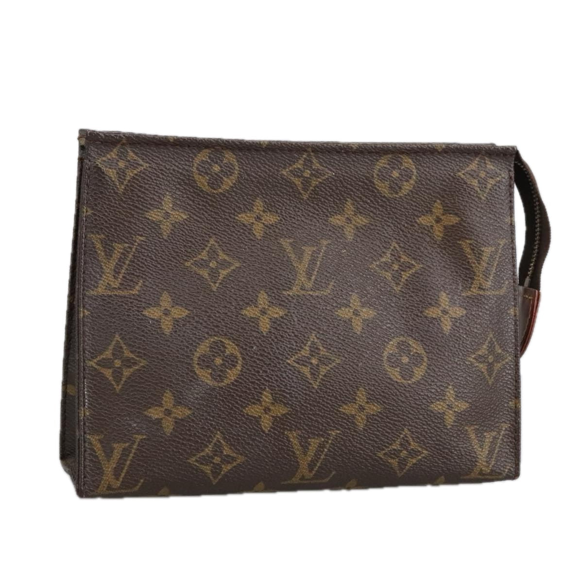 LOUIS VUITTON Monogram Poche Toilette 19 Pouch M47544 LV fm4027