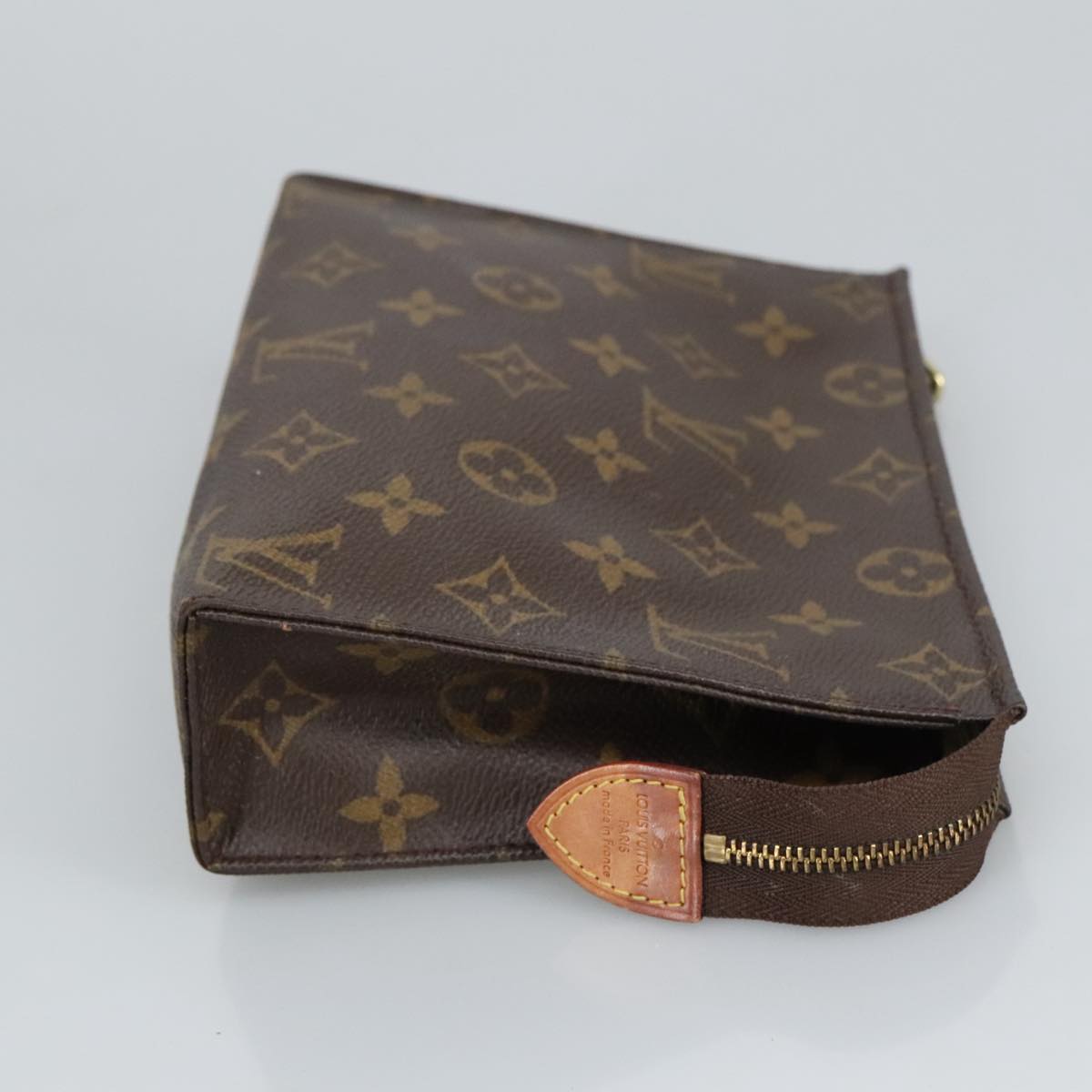 LOUIS VUITTON Monogram Poche Toilette 19 Pouch M47544 LV fm4027