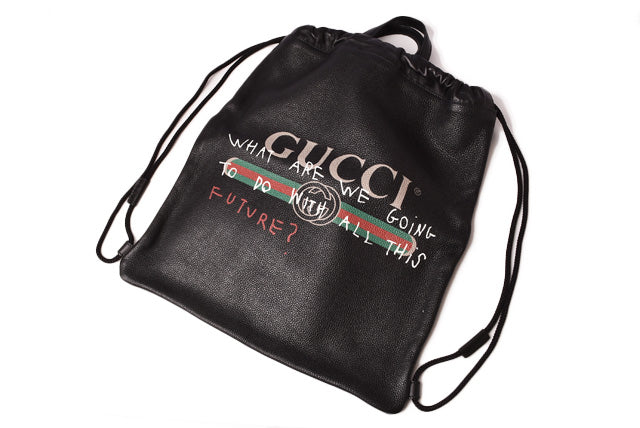 Luxury Gucci Trending 2025 Leather Backpack Drawstring 494053