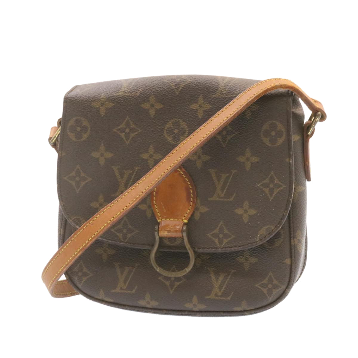 LOUIS VUITTON Monogram Saint Cloud MM Shoulder Bag M51243 LV am1071g