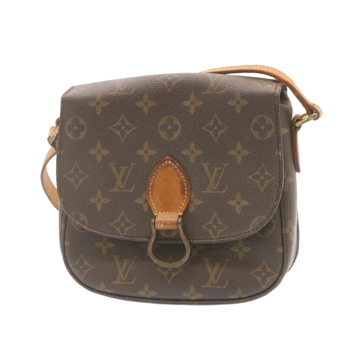 LOUIS VUITTON Monogram Saint Cloud MM Shoulder Bag M51243 LV am1071g