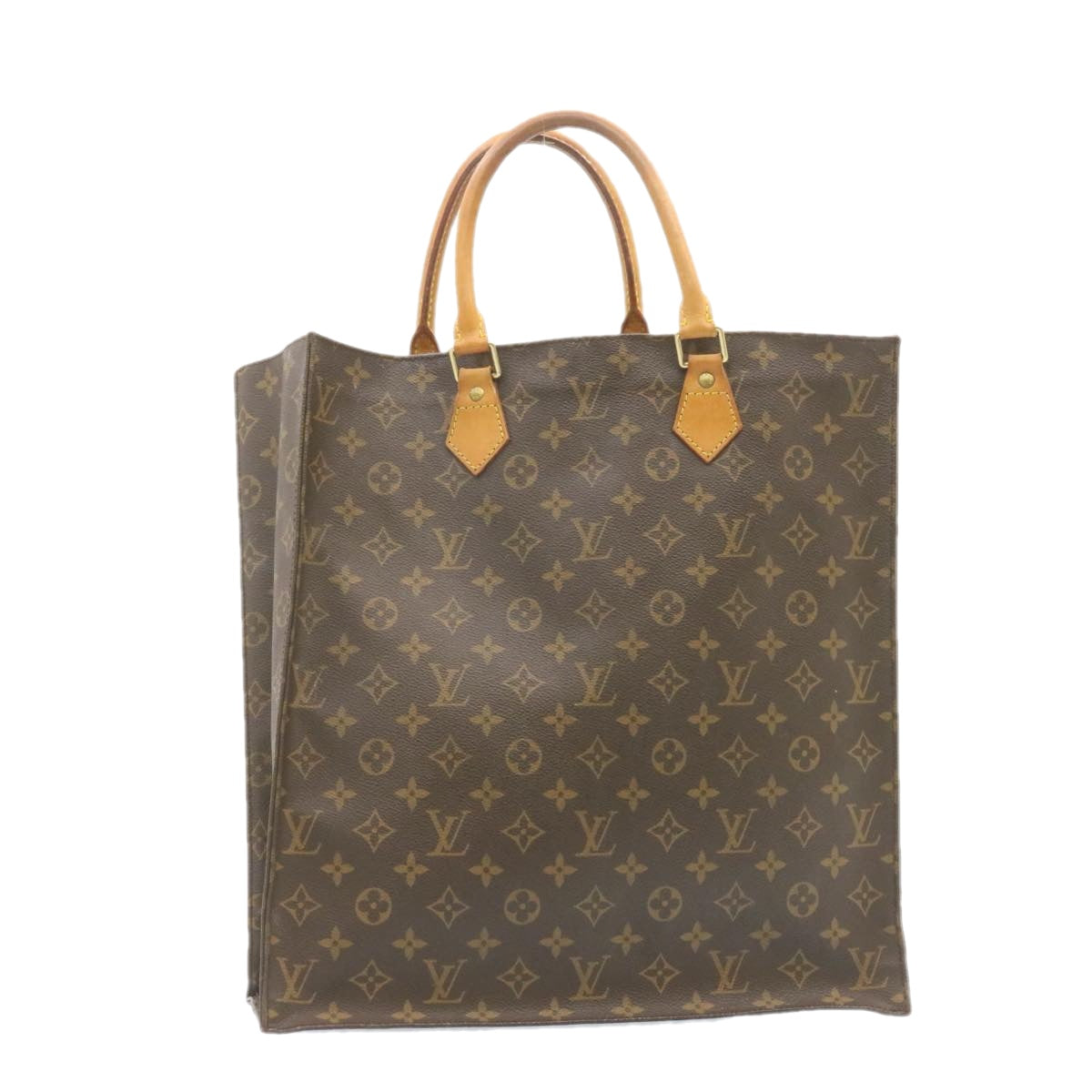 LOUIS VUITTON Monogram Sac Plat Hand Bag M51140 LV am1080g