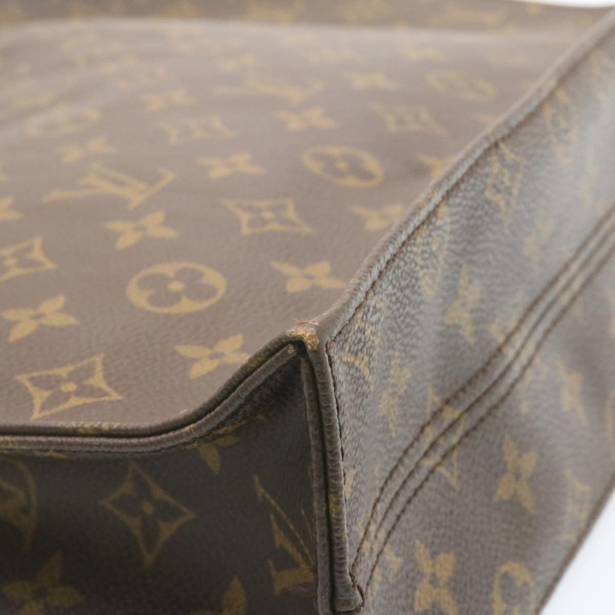 LOUIS VUITTON Monogram Sac Plat Hand Bag M51140 LV am1080g