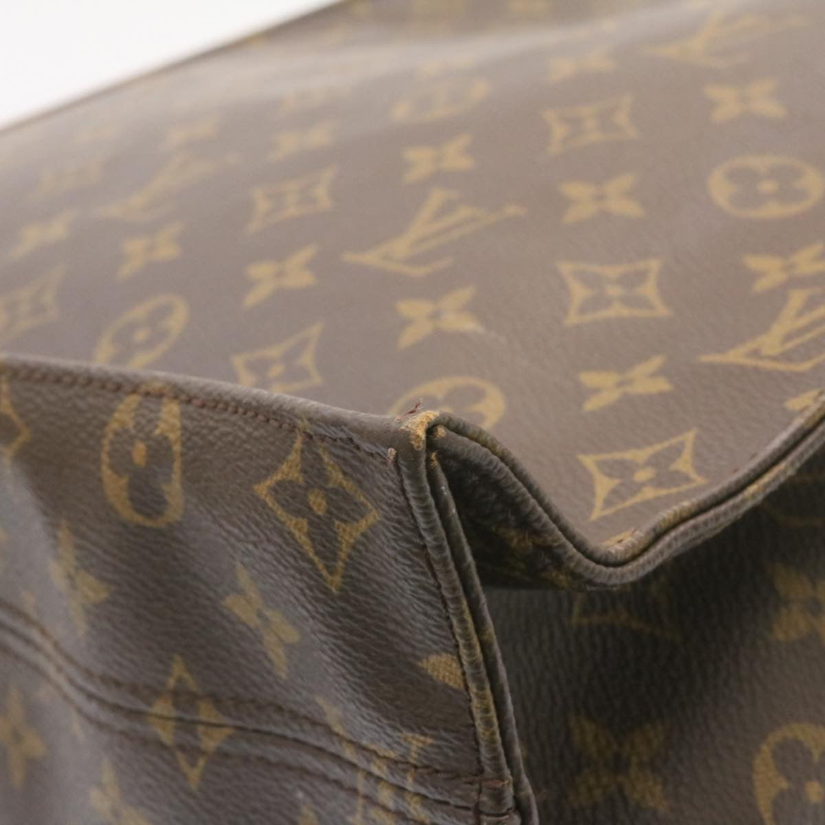 LOUIS VUITTON Monogram Sac Plat Hand Bag M51140 LV am1080g
