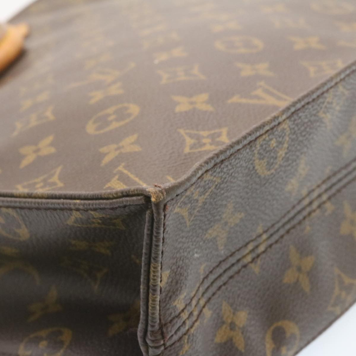 LOUIS VUITTON Monogram Sac Plat Hand Bag M51140 LV am1080g