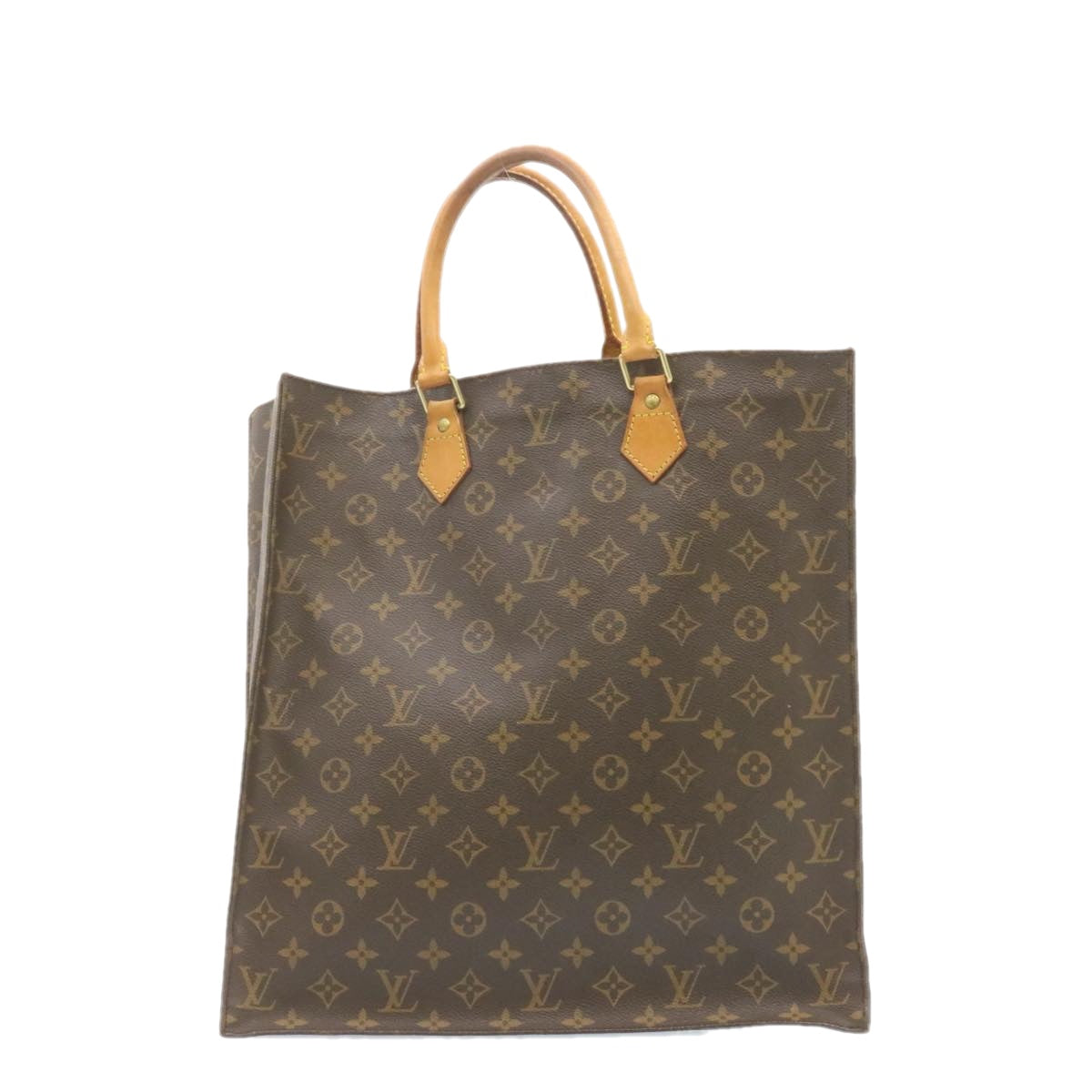 LOUIS VUITTON Monogram Sac Plat Hand Bag M51140 LV am1080g