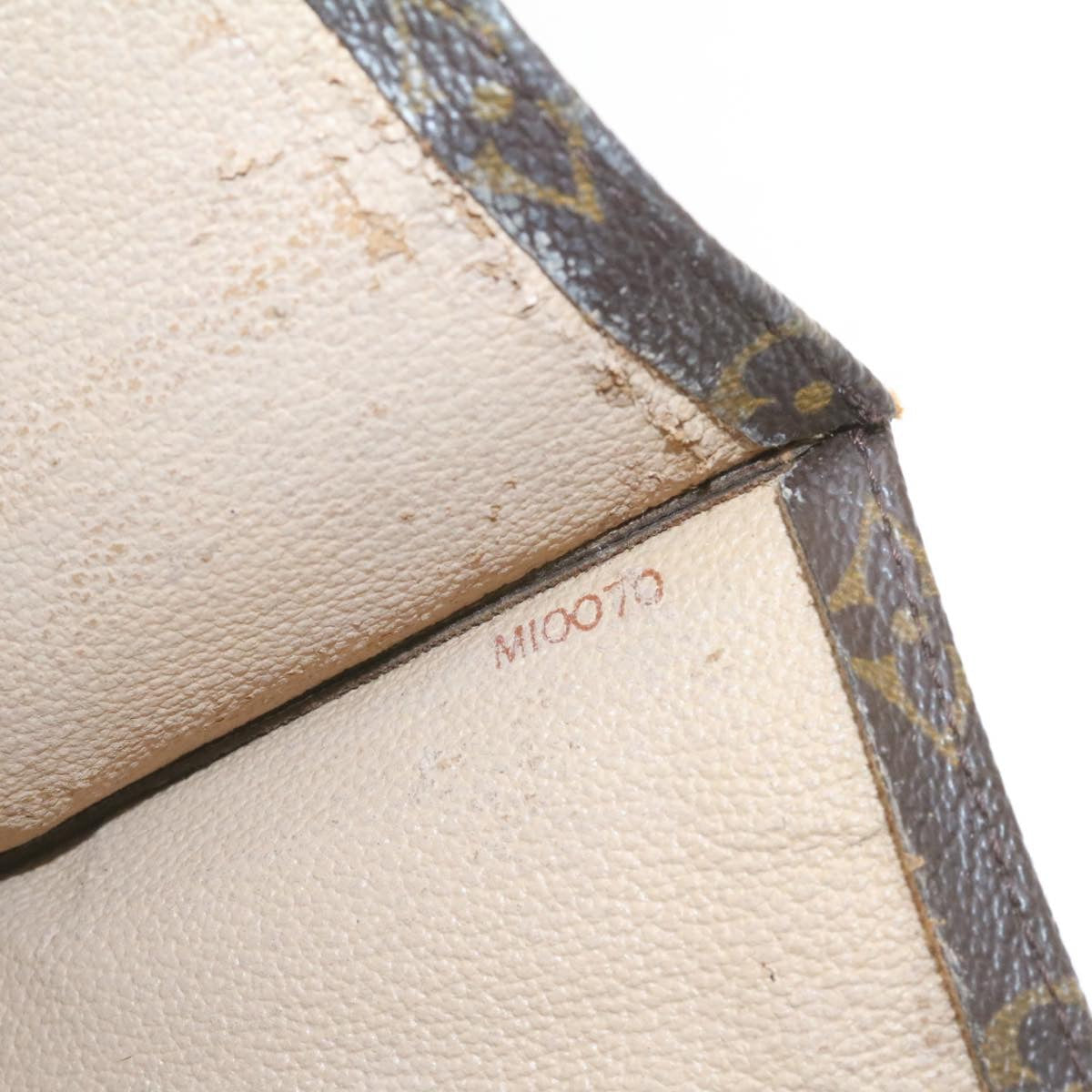 LOUIS VUITTON Monogram Sac Plat Hand Bag M51140 LV am1080g