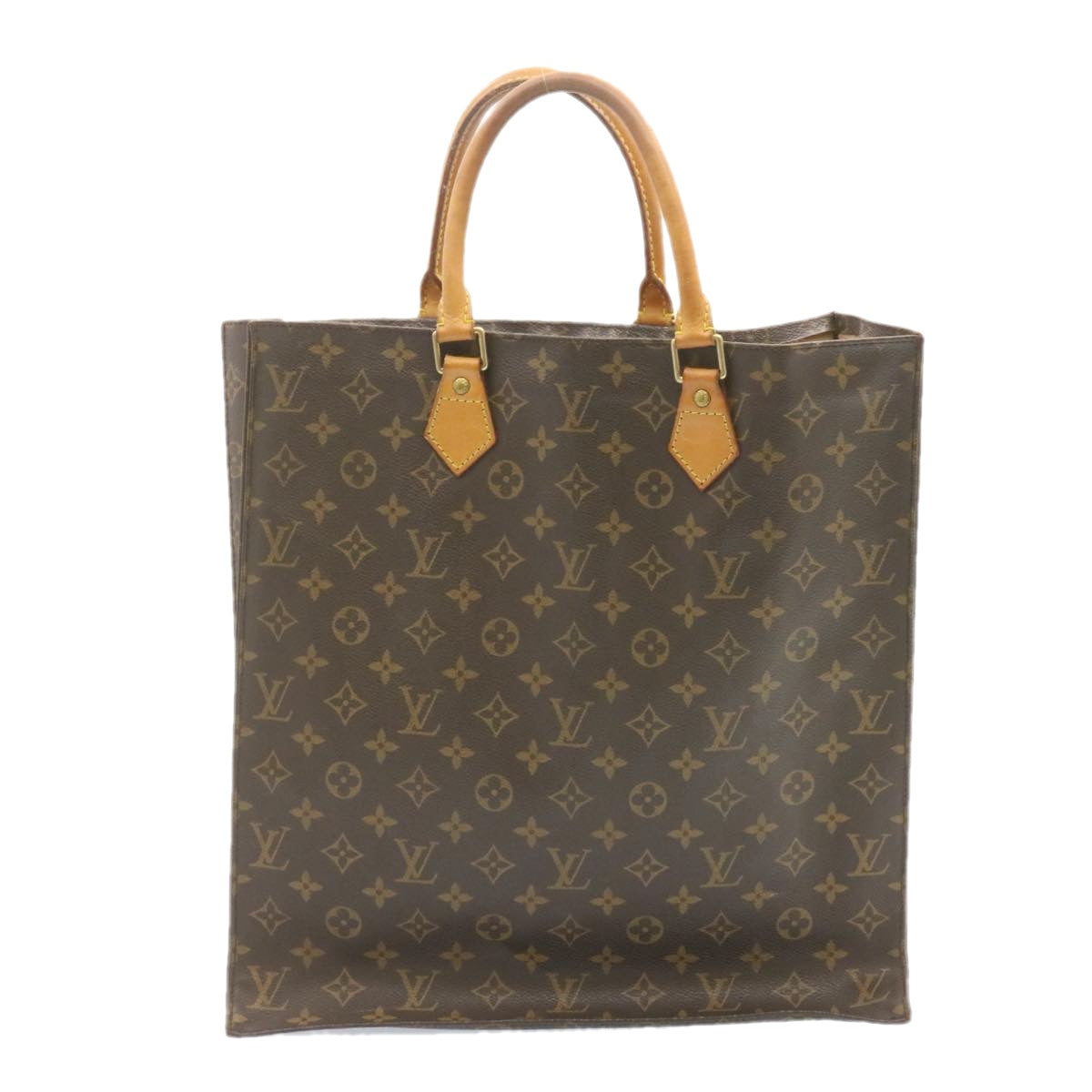 LOUIS VUITTON Monogram Sac Plat Hand Bag M51140 LV am1080g