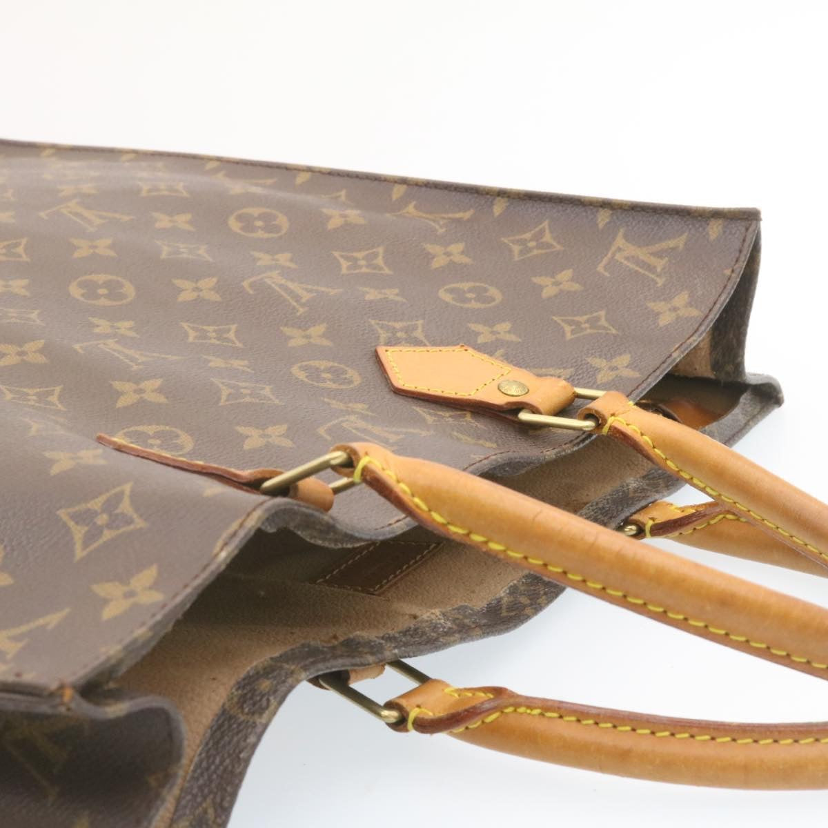 LOUIS VUITTON Monogram Sac Plat Hand Bag M51140 LV am1080g