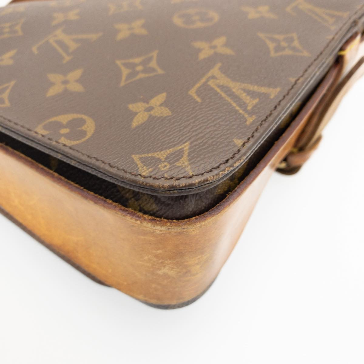 LOUIS VUITTON Monogram Cartouchiere GM Shoulder Bag M51252 LV am1101g
