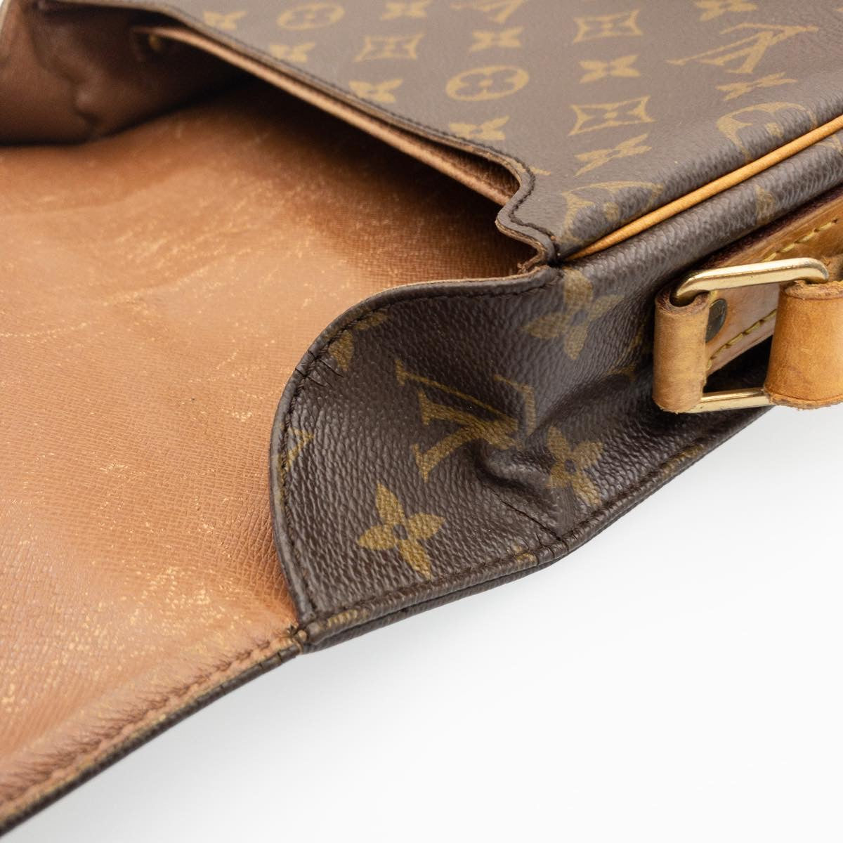 LOUIS VUITTON Monogram Cartouchiere GM Shoulder Bag M51252 LV am1101g