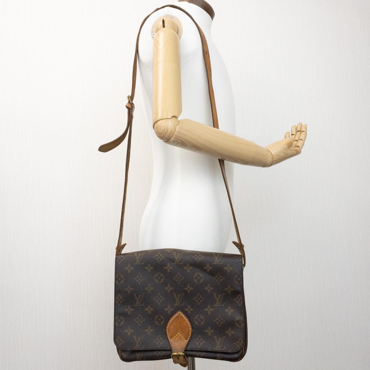 LOUIS VUITTON Monogram Cartouchiere GM Shoulder Bag M51252 LV am1101g
