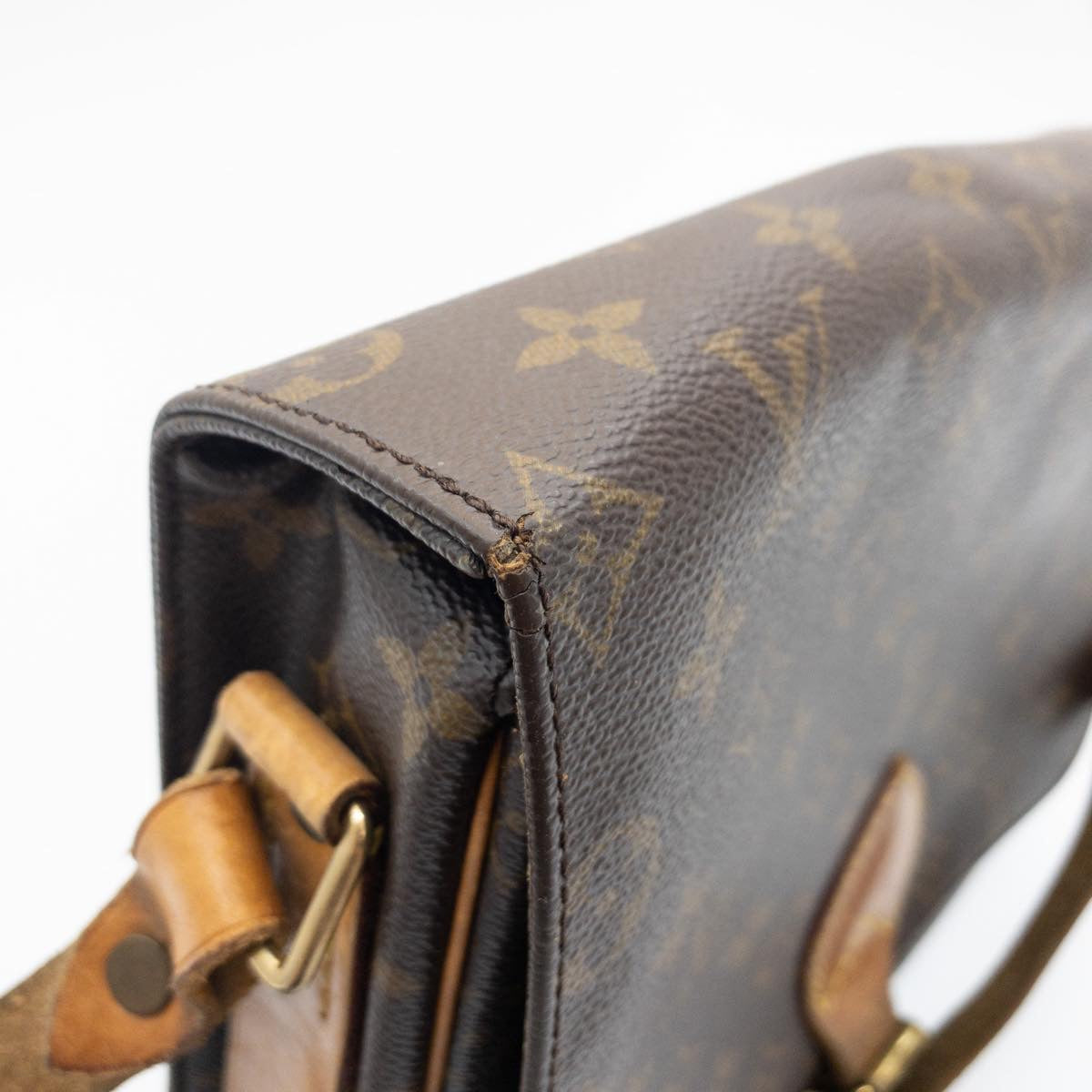 LOUIS VUITTON Monogram Cartouchiere GM Shoulder Bag M51252 LV am1101g