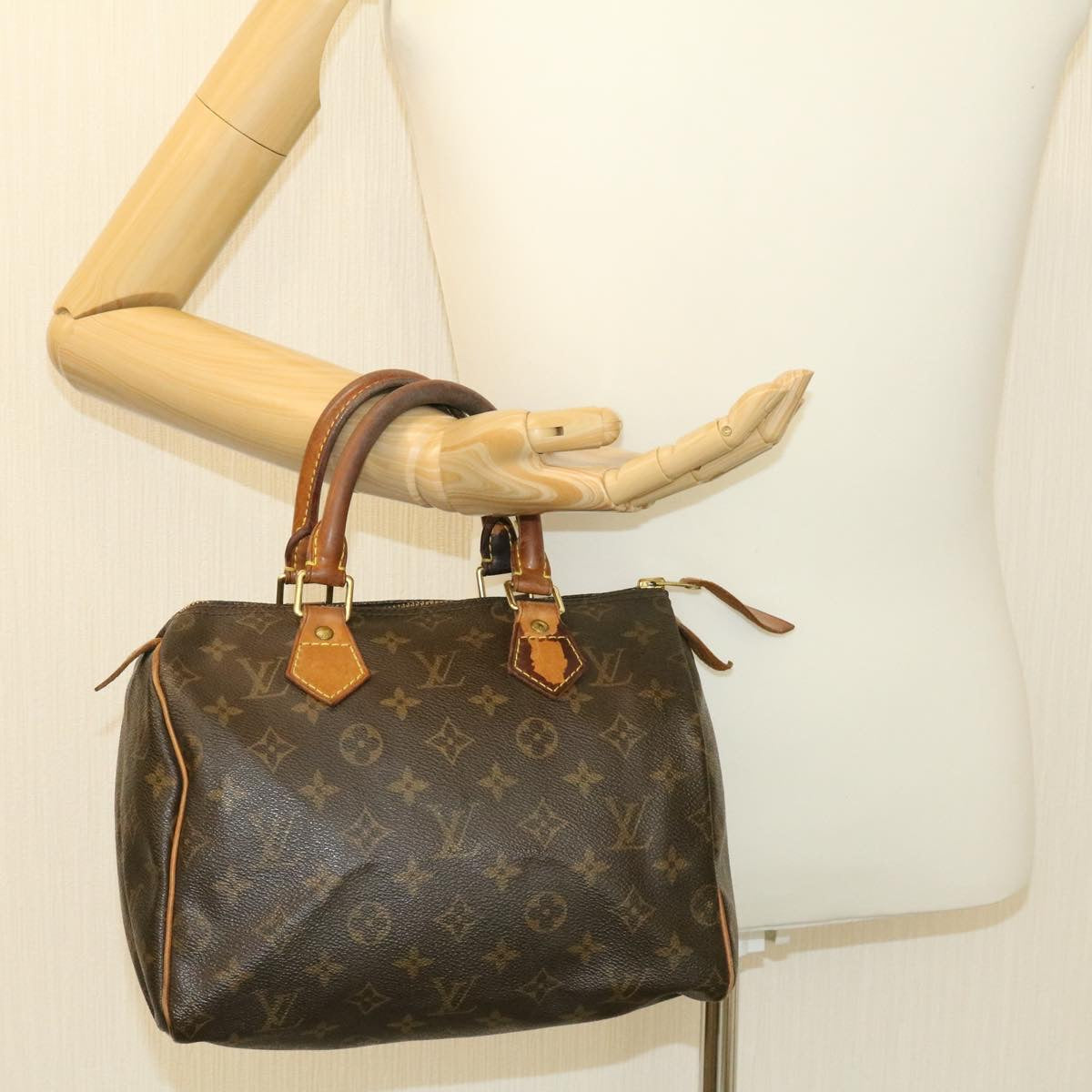 LOUIS VUITTON Monogram Speedy 25 Hand Bag M41528 LV am1116g