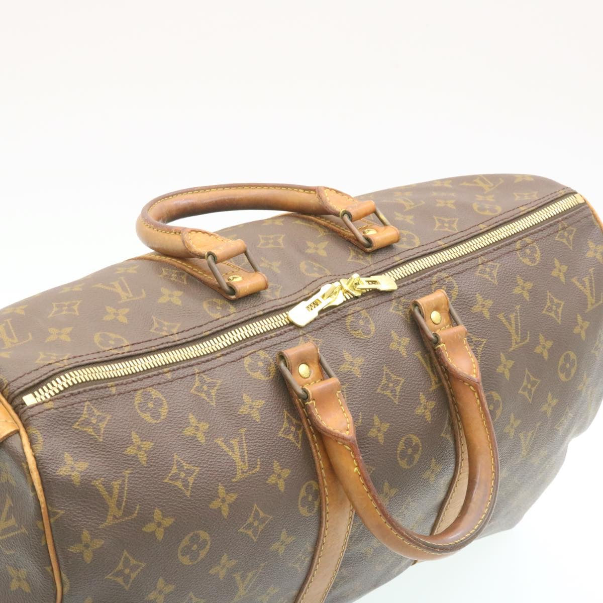 LOUIS VUITTON Monogram Keepall 45 Boston Bag M41428 LV am1137g