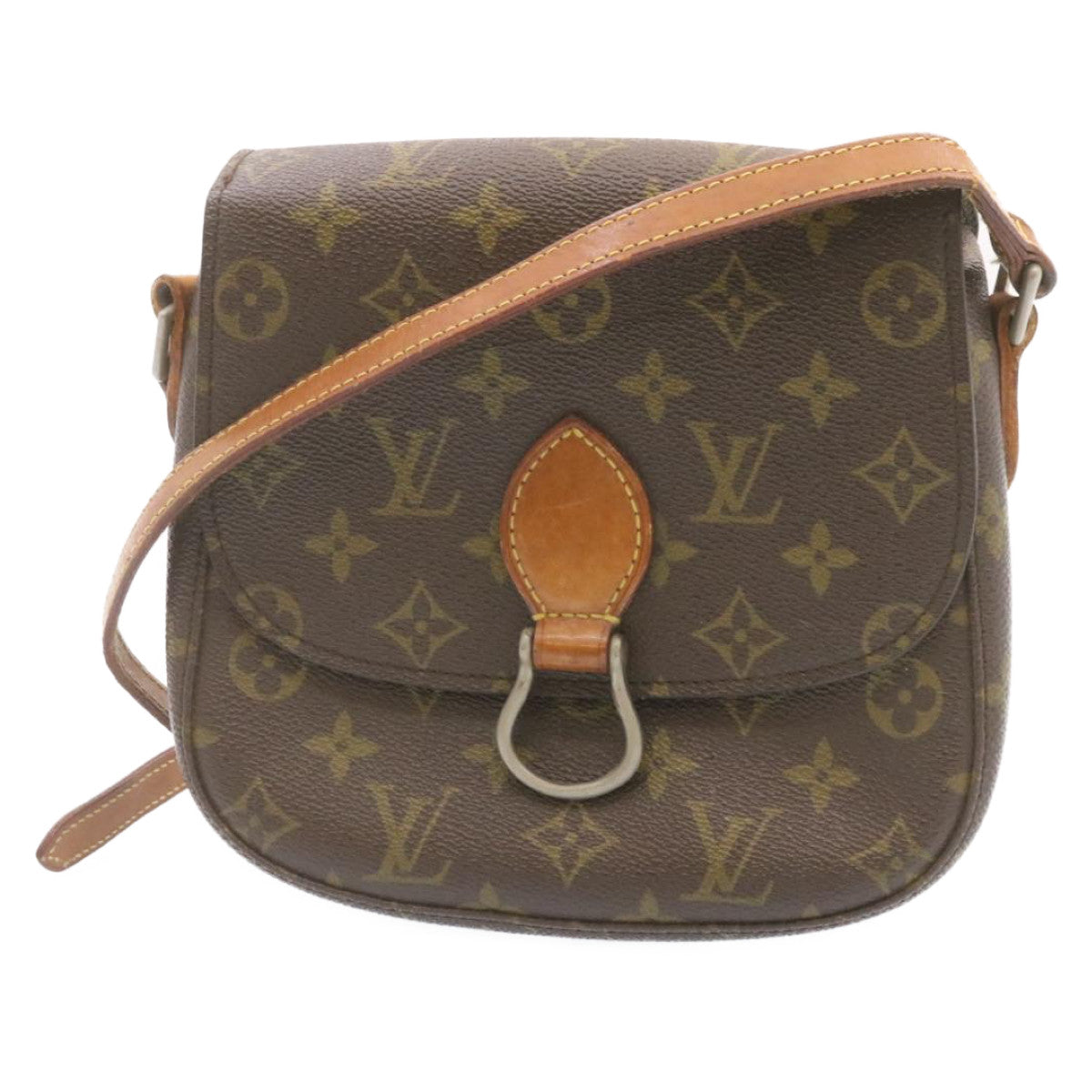 LOUIS VUITTON Monogram Saint Cloud MM Shoulder Bag M51243 LV am1220g