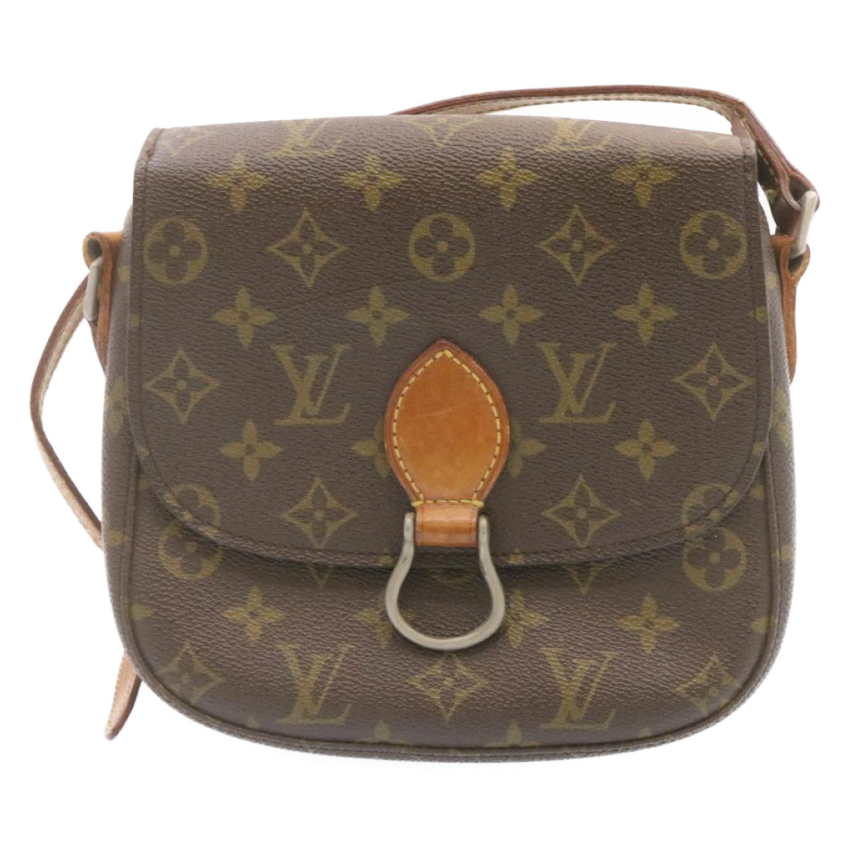 LOUIS VUITTON Monogram Saint Cloud MM Shoulder Bag M51243 LV am1220g