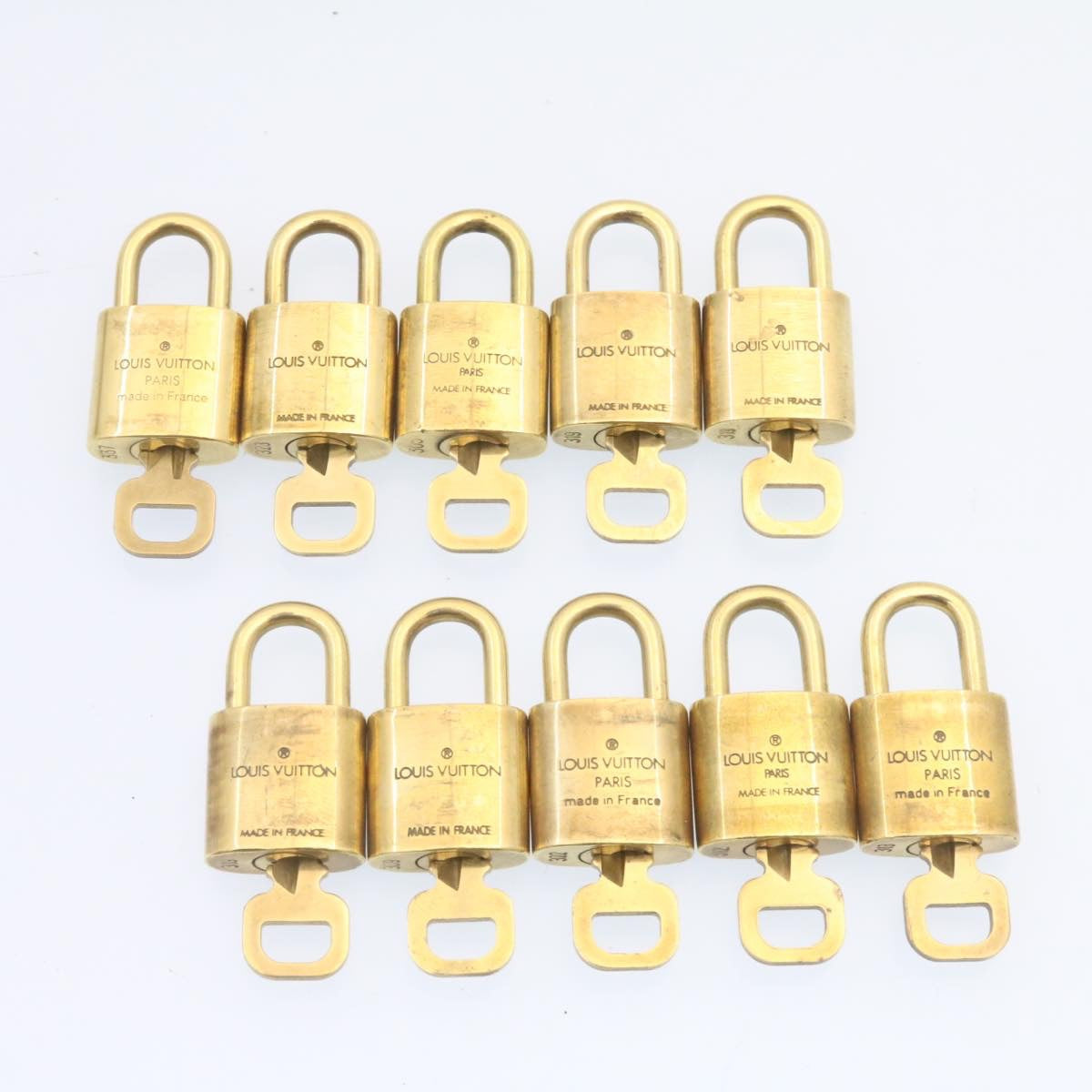 LOUIS VUITTON Padlock 10set Padlock Gold Tone LV am1294g