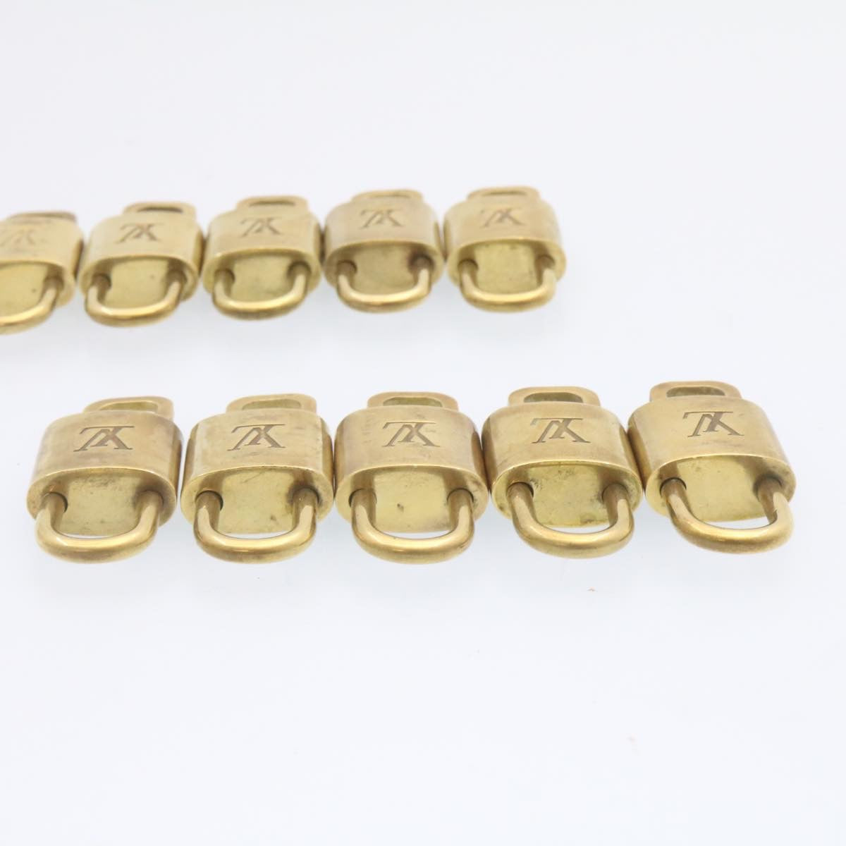 LOUIS VUITTON Padlock 10set Padlock Gold Tone LV am1294g