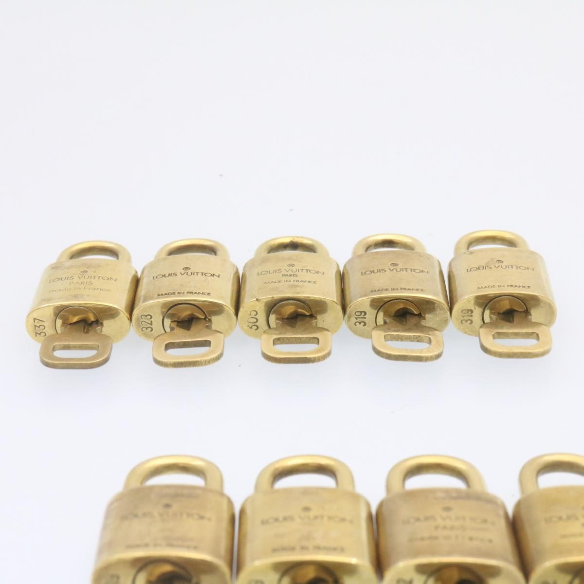 LOUIS VUITTON Padlock 10set Padlock Gold Tone LV am1294g