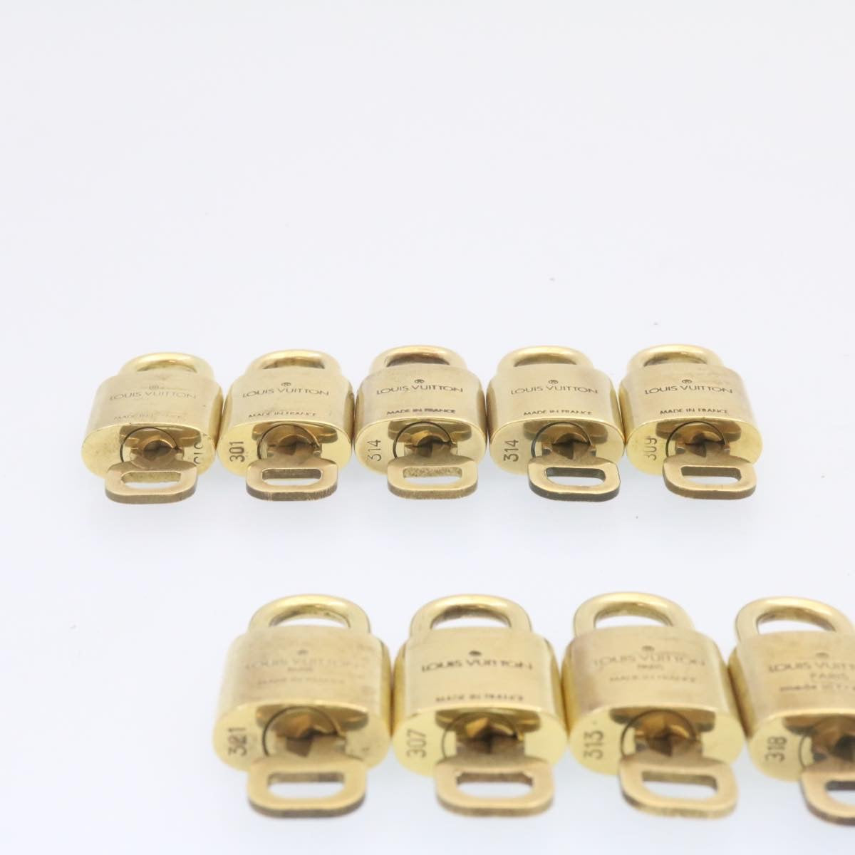 LOUIS VUITTON Padlock 10set Padlock Gold Tone LV am1295g